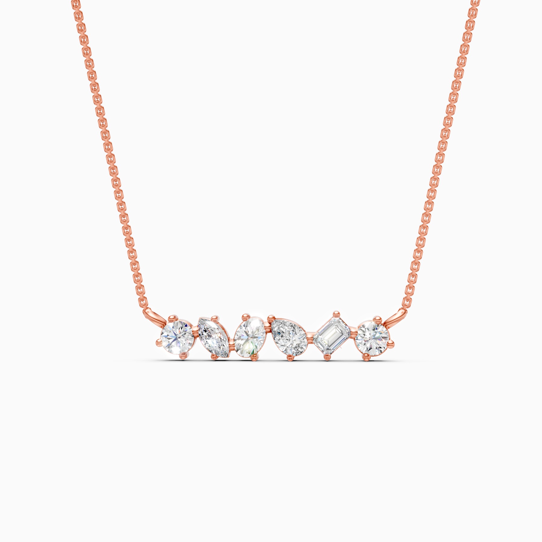 Multi-Shape Lab Grown Diamond Pendant